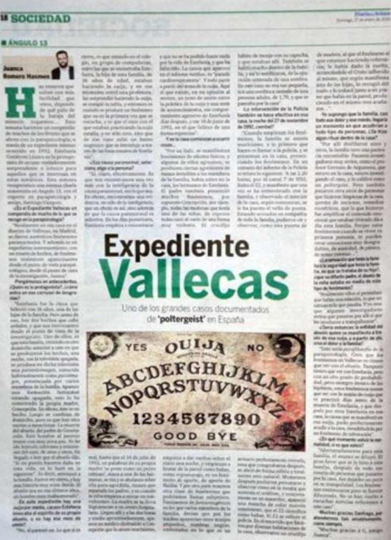 Spanish newspaper reporting on the case of Estefania Gutierrez Lazaro